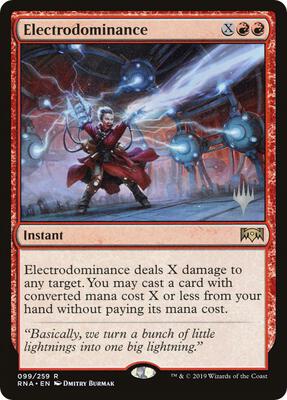 Electrodominance card from Promo Pack: Throne of Eldraine