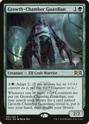 Growth-Chamber Guardian card from Promo Pack: Throne of Eldraine