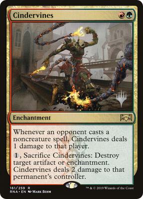 Cindervines card from Promo Pack: Throne of Eldraine