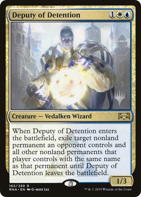 Deputy of Detention card from Promo Pack: Throne of Eldraine