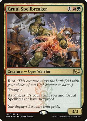 Gruul Spellbreaker card from Promo Pack: Throne of Eldraine