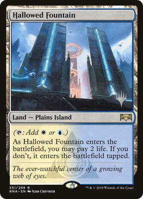 Hallowed Fountain card from Promo Pack: Throne of Eldraine