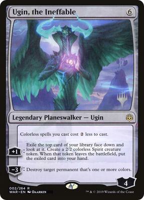 Ugin, the Ineffable card from Promo Pack: Throne of Eldraine