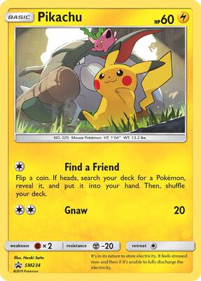 Pikachu - SM234 card from SM Promos