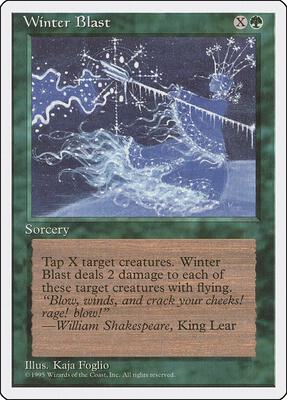 Winter Blast card from Fourth Edition