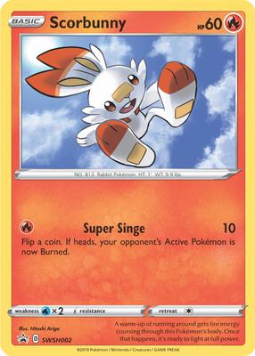Scorbunny - SWSH002 card from SWSH: Sword & Shield Promo Cards