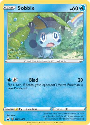Sobble - SWSH003 card from SWSH: Sword & Shield Promo Cards