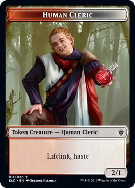 Human Cleric // Food (016) Double-Sided Token card from Throne of Eldraine