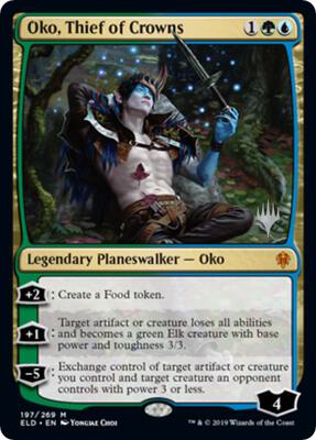 Oko, Thief of Crowns card from Promo Pack: Throne of Eldraine