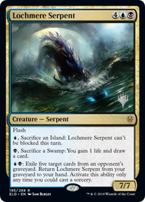 Lochmere Serpent card from Promo Pack: Throne of Eldraine