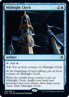 Midnight Clock card from Promo Pack: Throne of Eldraine