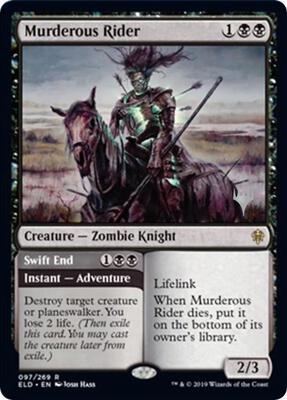 Murderous Rider card from Promo Pack: Throne of Eldraine
