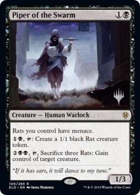 Piper of the Swarm card from Promo Pack: Throne of Eldraine