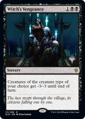 Witch's Vengeance card from Promo Pack: Throne of Eldraine
