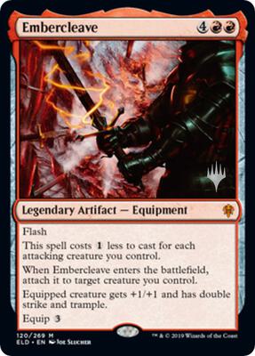 Embercleave card from Promo Pack: Throne of Eldraine