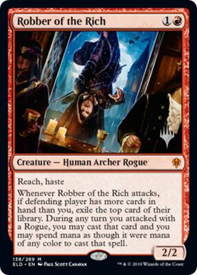 Robber of the Rich card from Promo Pack: Throne of Eldraine