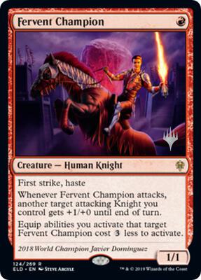 Fervent Champion card from Promo Pack: Throne of Eldraine