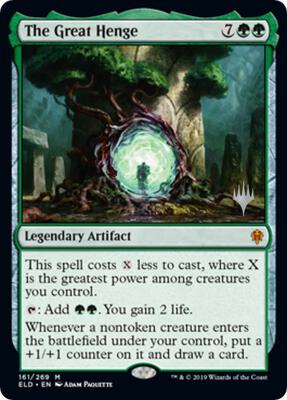 The Great Henge card from Promo Pack: Throne of Eldraine