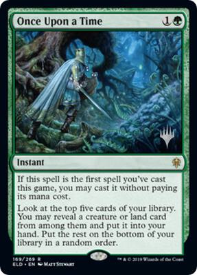 Once Upon a Time card from Promo Pack: Throne of Eldraine