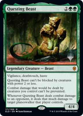 Questing Beast card from Promo Pack: Throne of Eldraine