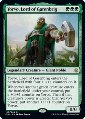 Yorvo, Lord of Garenbrig card from Promo Pack: Throne of Eldraine