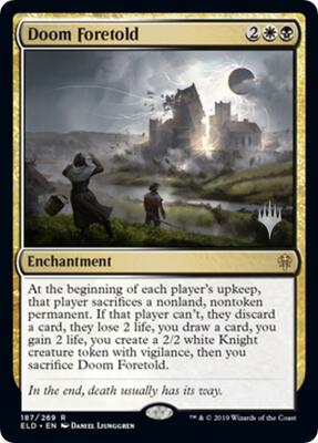 Doom Foretold card from Promo Pack: Throne of Eldraine