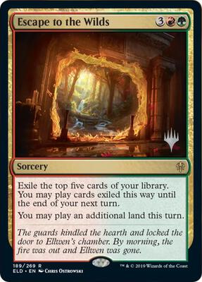 Escape to the Wilds card from Promo Pack: Throne of Eldraine
