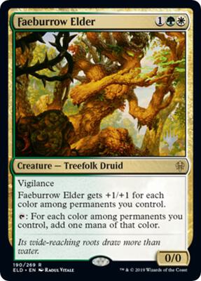 Faeburrow Elder card from Promo Pack: Throne of Eldraine