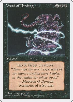 Word of Binding card from Fourth Edition