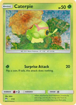 Caterpie - 1/12 card from McDonald's Promos 2019