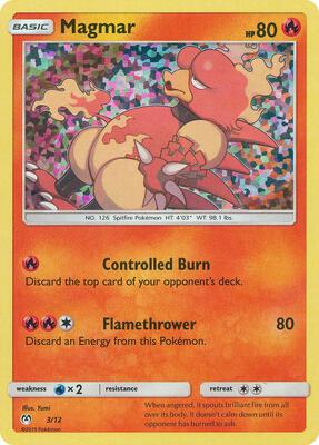 Magmar - 3/12 card from McDonald's Promos 2019