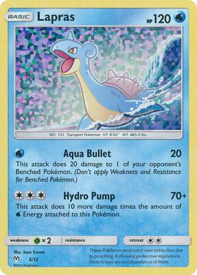Lapras - 5/12 card from McDonald's Promos 2019