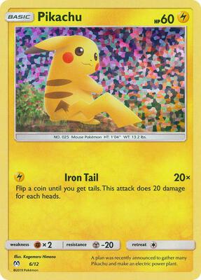 Pikachu - 6/12 card from McDonald's Promos 2019