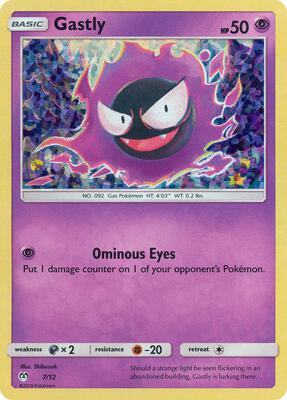 Gastly - 7/12 card from McDonald's Promos 2019