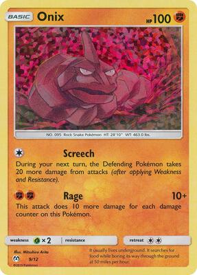 Onix - 9/12 card from McDonald's Promos 2019