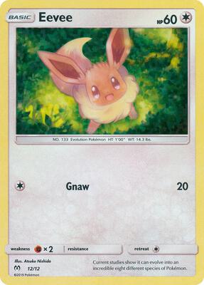 Eevee - 12/12 card from McDonald's Promos 2019