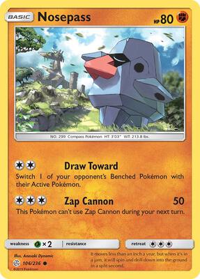 Nosepass card from SM - Cosmic Eclipse
