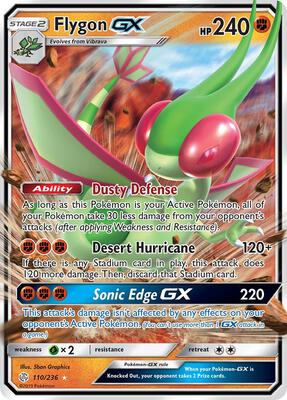 Flygon GX card from SM - Cosmic Eclipse