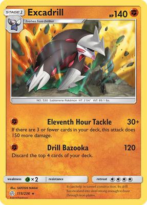 Excadrill card from SM - Cosmic Eclipse