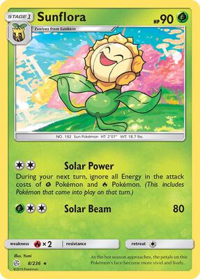 Sunflora card from SM - Cosmic Eclipse