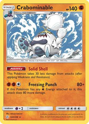 Crabominable card from SM - Cosmic Eclipse