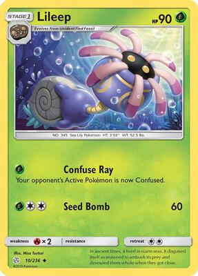 Lileep card from SM - Cosmic Eclipse