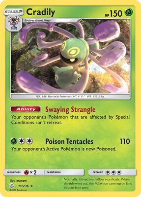 Cradily card from SM - Cosmic Eclipse
