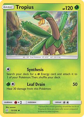 Tropius card from SM - Cosmic Eclipse