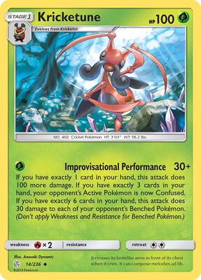 Kricketune card from SM - Cosmic Eclipse