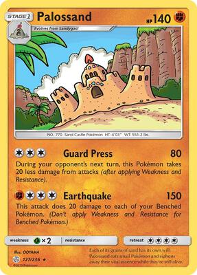 Palossand card from SM - Cosmic Eclipse