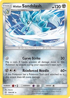 Alolan Sandslash card from SM - Cosmic Eclipse