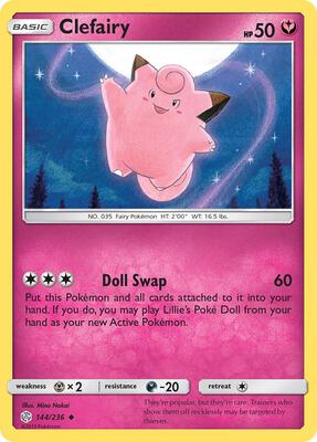 Clefairy card from SM - Cosmic Eclipse