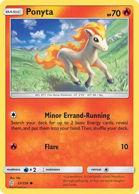 Ponyta card from SM - Cosmic Eclipse