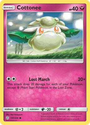 Cottonee card from SM - Cosmic Eclipse